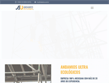 Tablet Screenshot of andamios.com.mx